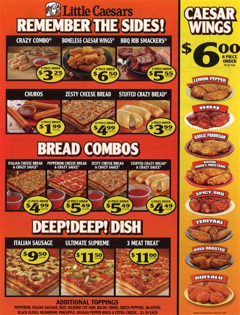 little caesars pizza lenoir nc|little caesar's menu.